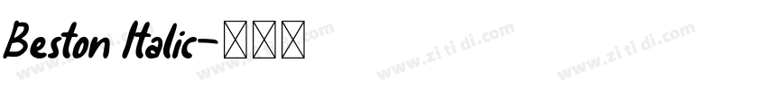 Beston Italic字体转换
